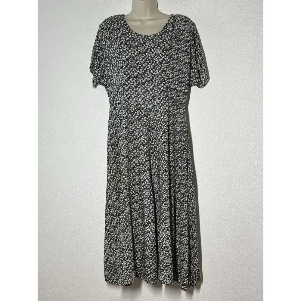 Ms.Choice Vintage Y2K Womens Midi Dress Cottagecore Ditzy‎ Floral Size 8 Boho